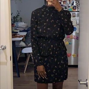 H&M long sleeve floral print dress
